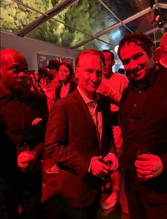 Joseph Hobbs and Bill Maher