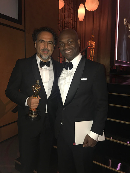 Joseph Hobbs and Alejandro Gonzalez Inarritu