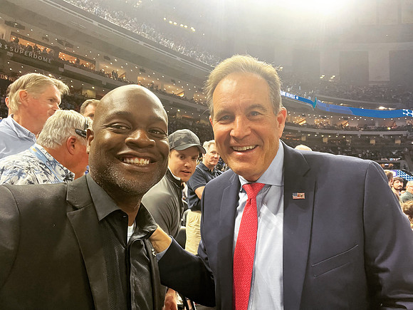 Joseph Hobbs and Jim Nantz