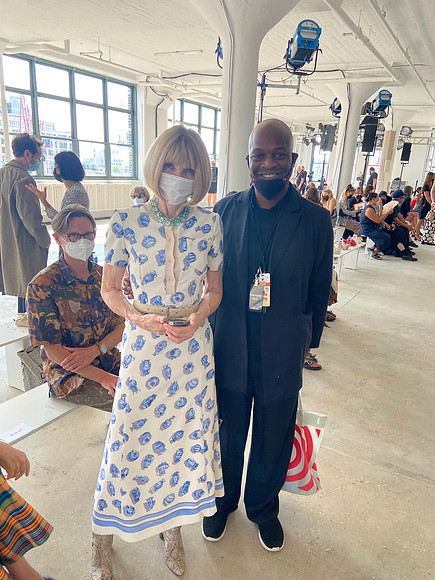 Joseph Hobbs and Anna Wintour