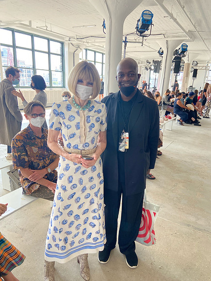Joseph Hobbs and Anna Wintour