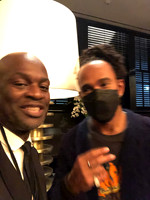 Joseph Hobbs and Lewis Hamilton