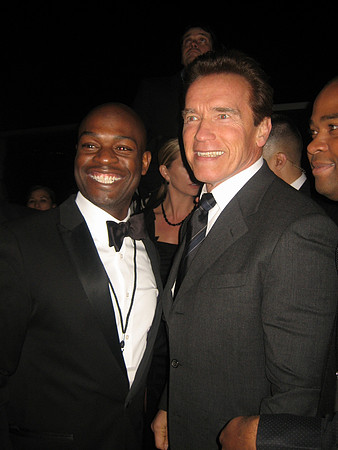 Joseph Hobbs and Arnold Schwarzenegger