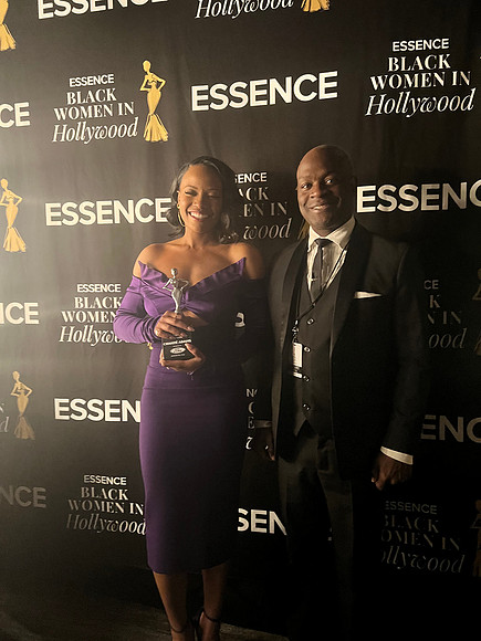 Joseph Hobbs and Chanté Adams