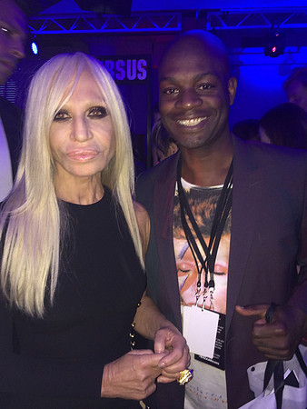 Joseph Hobbs and Donatella Versace