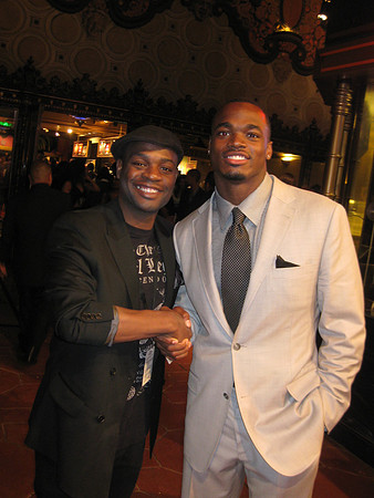 Joseph Hobbs and Adrian Peterson