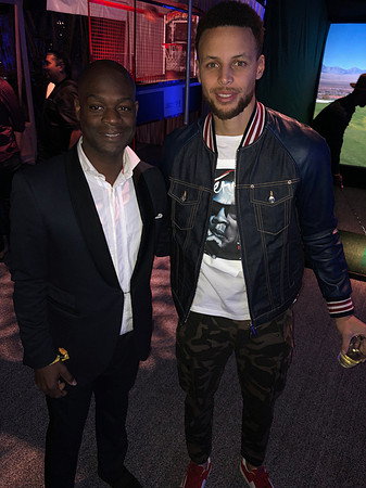Joseph Hobbs and Steph Curry