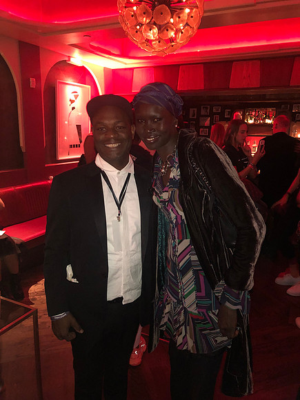 Joseph Hobbs and Alek Wek