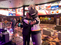 Joseph Hobbs and Chance (The Las Vegas Knights NHL Mascot)