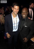 Joseph Hobbs and Novak Djokovic
