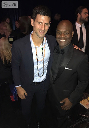 Joseph Hobbs and Novak Djokovic