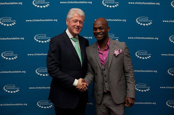 Joseph Hobbs and Bill Clinton