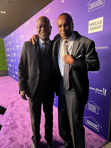 Joseph Hobbs and Sugar Ray Leonard