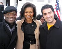 Joseph Hobbs and Michelle Obama