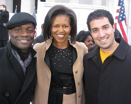 Joseph Hobbs and Michelle Obama