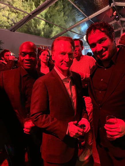 Joseph Hobbs and Bill Maher