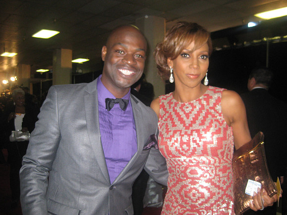 Joseph Hobbs and Holly Robinson Pete