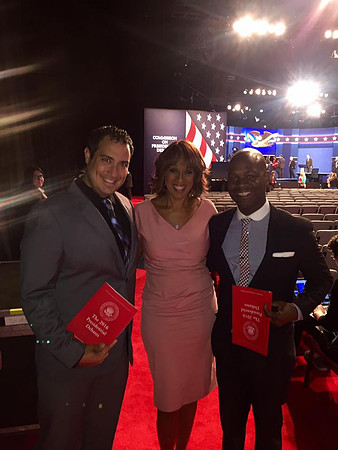 Joseph Hobbs and Gayle King