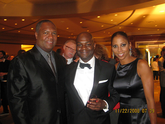 Joseph Hobbs and Holly Robinson Pete