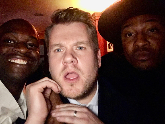 Joseph Hobbs and James Corden