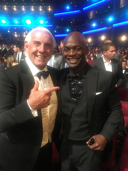 Joseph Hobbs and Rick Flair